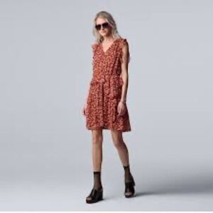 Simply Vera Vera Wang | Ruffle Tiered Chiffon Dress, Size S, NWT